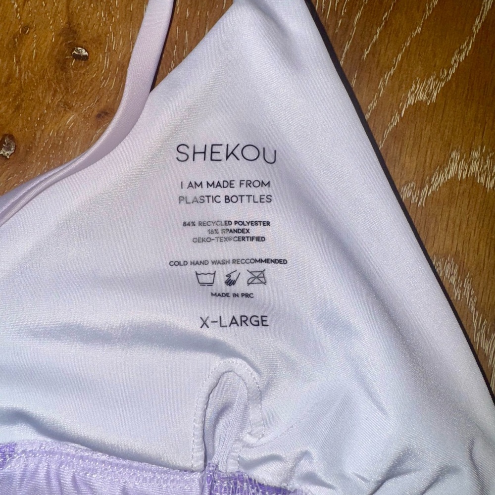 SHEKOU Something In The Water Retro Floral Triangle Bikini Top - Picture 5 of 5